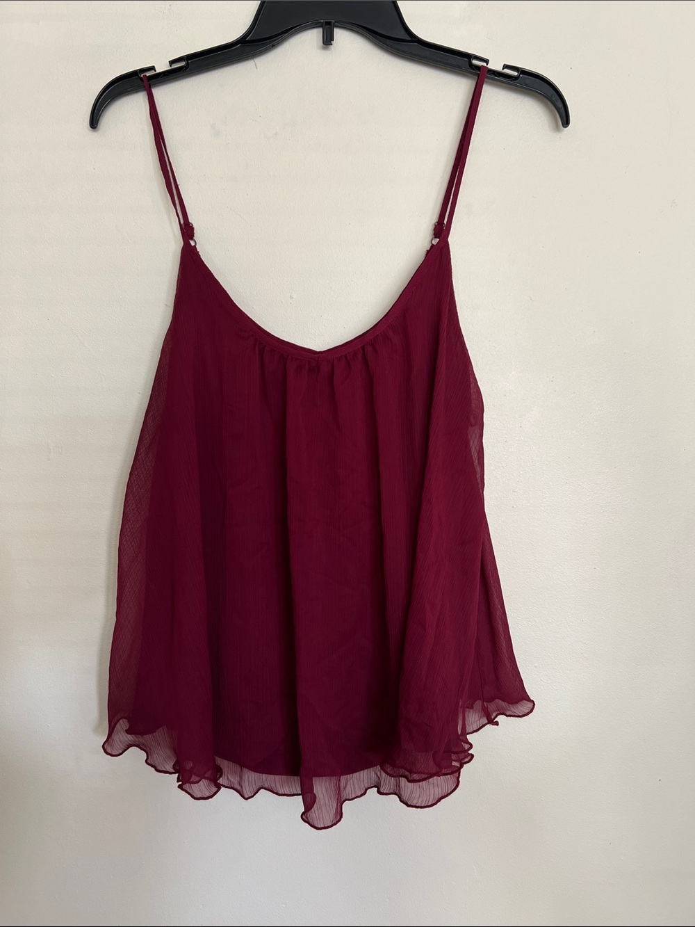 Express Wine Red Spaghetti Strap Camisole